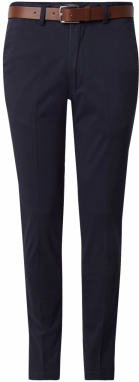 JACK & JONES Chino nohavice 'JPSTMARCO FRANCO'  námornícka modrá