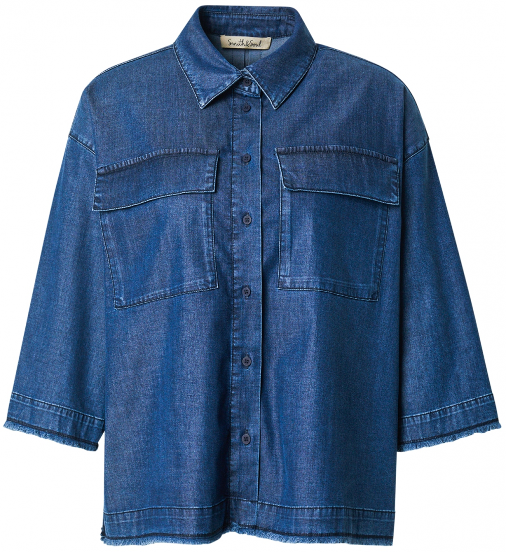 Smith&Soul Blúzka  modrá denim