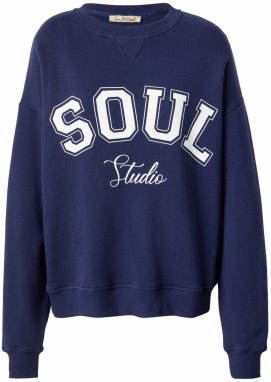 Smith&Soul Mikina  námornícka modrá / biela