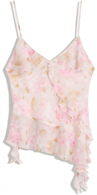 Bershka Top  horčicová / ružová / ružová / pastelovo ružová