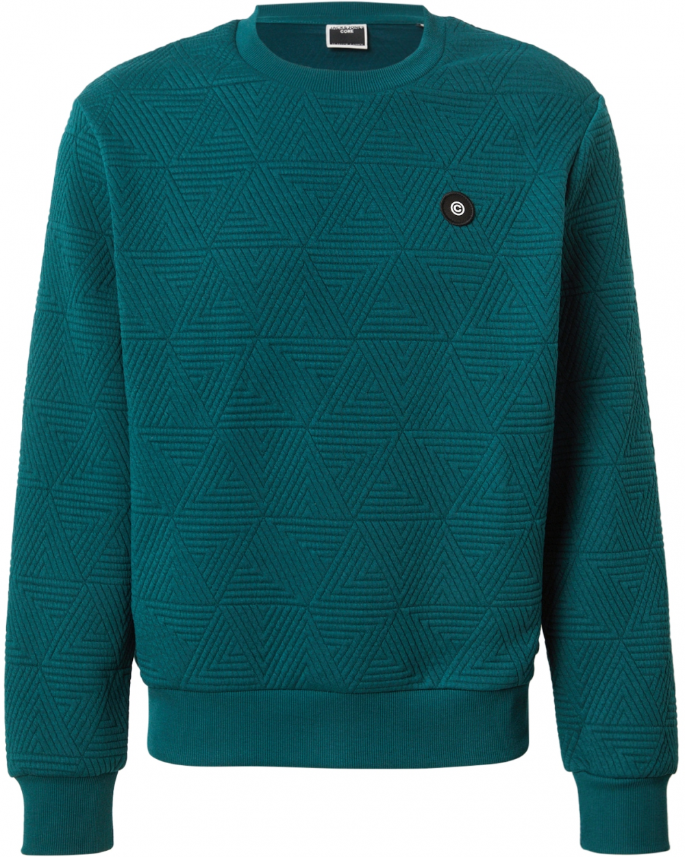 JACK & JONES Mikina 'JCOGEO'  tmavozelená