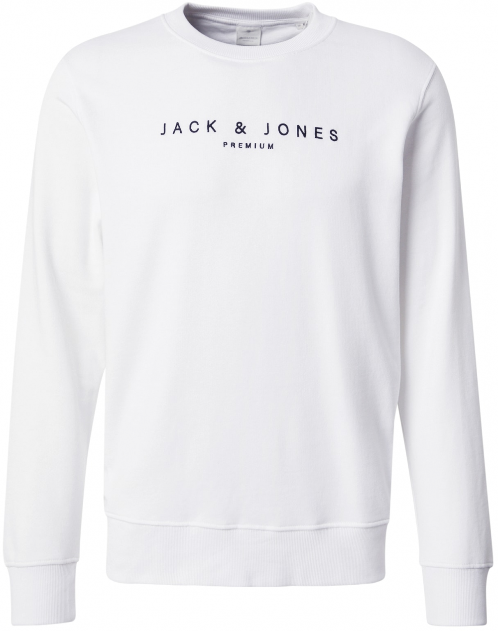Jack & Jones Premium Mikina 'JPRCCJAYSON'  čierna / biela