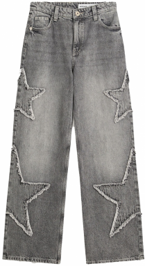 Bershka Džínsy  svetlosivá