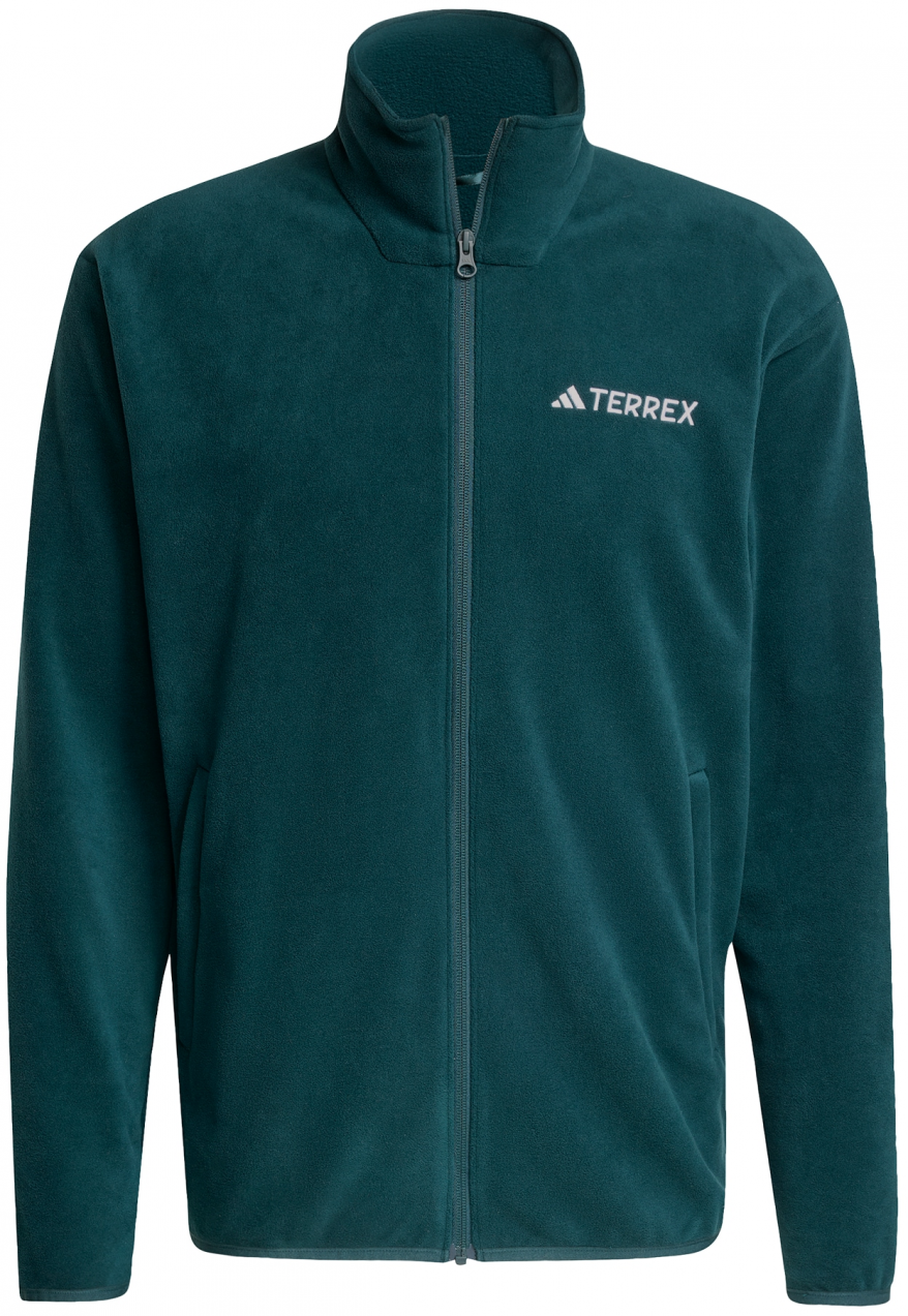 ADIDAS TERREX Funkčná flisová bunda 'Essentials'  jedľová / biela