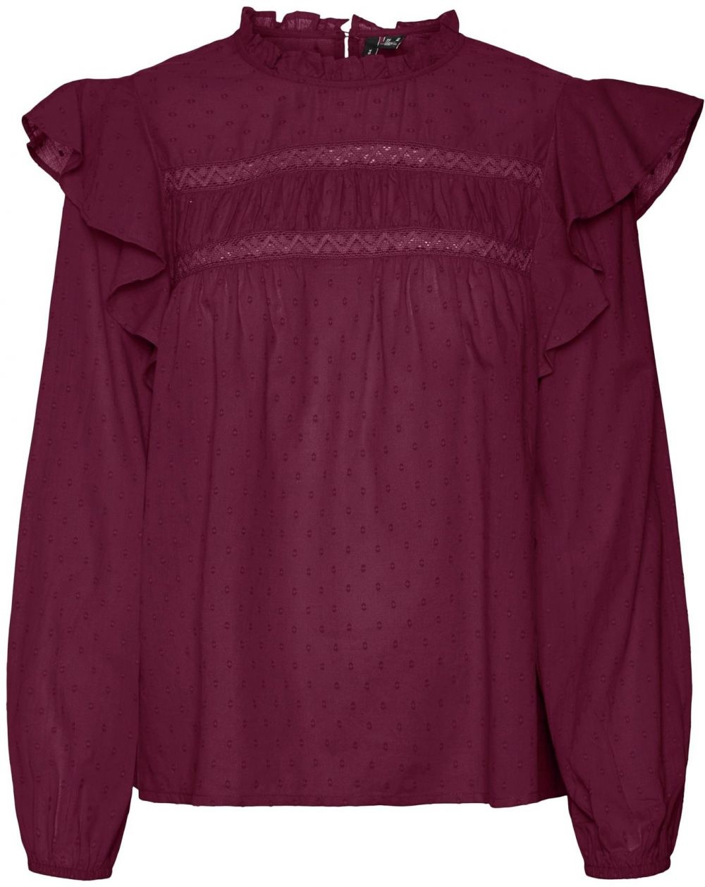 VERO MODA Blúzka 'VMTRINE'  vínovo červená