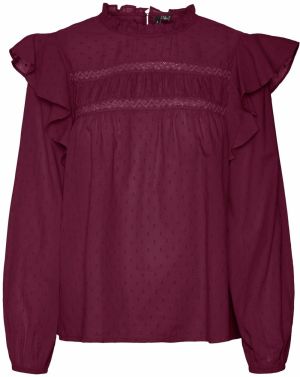 VERO MODA Blúzka 'VMTRINE'  vínovo červená