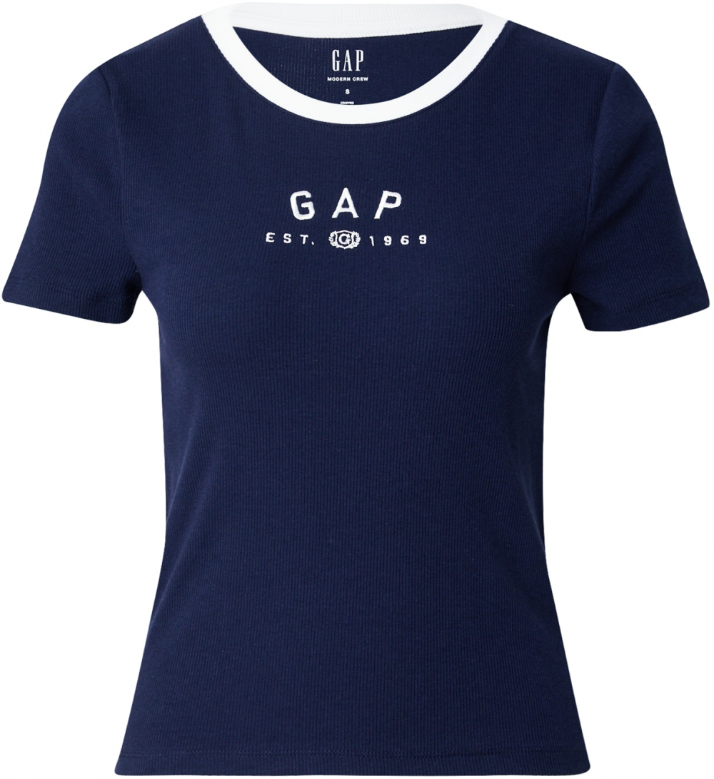 GAP Tričko  námornícka modrá / biela