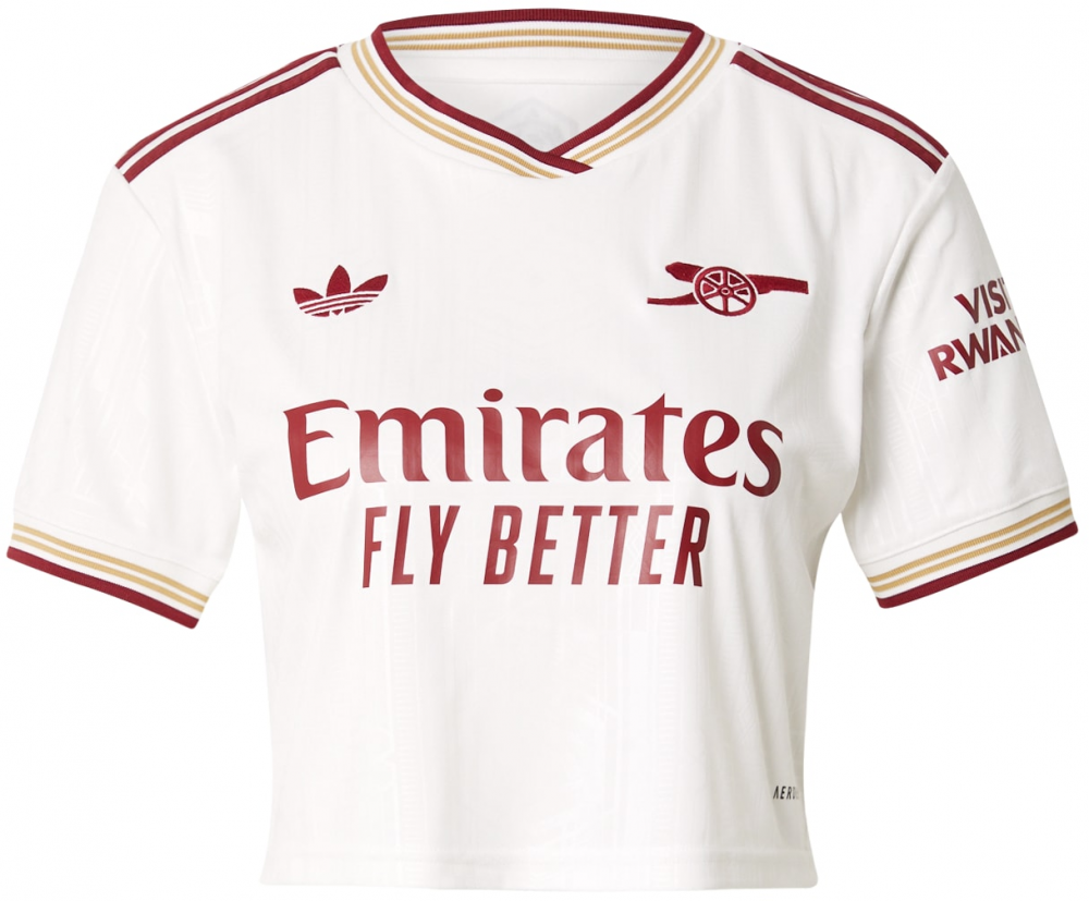 ADIDAS PERFORMANCE Funkčné tričko 'AFC 3'  zlatá žltá / vínovo červená / biela