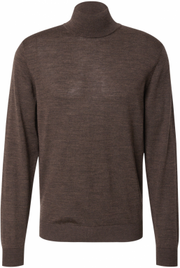 JACK & JONES Sveter 'JPRMARK'  tmavohnedá