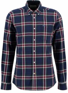 Barbour Košeľa 'Crossfell'  modrá / burgundská / biela