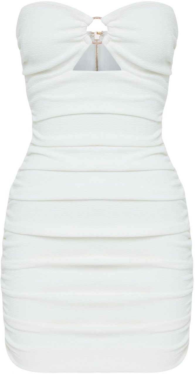 BWLDR Šaty 'ROSADA MINI DRESS X Kristina'  biela