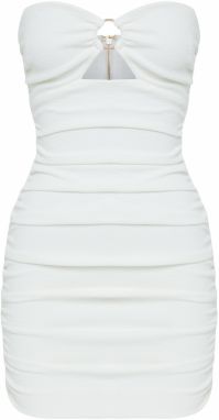 BWLDR Šaty 'ROSADA MINI DRESS X Kristina'  biela