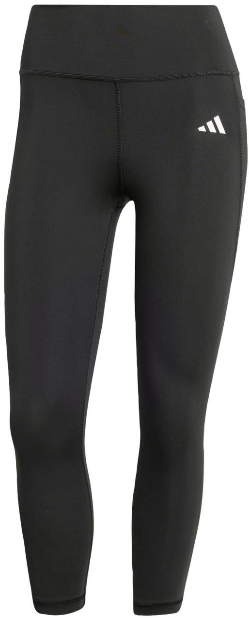 ADIDAS PERFORMANCE Športové nohavice 'Optime Essentials'  čierna / biela