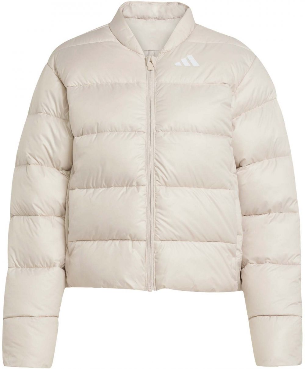 ADIDAS SPORTSWEAR Športová bunda 'Essentials'  béžová / biela