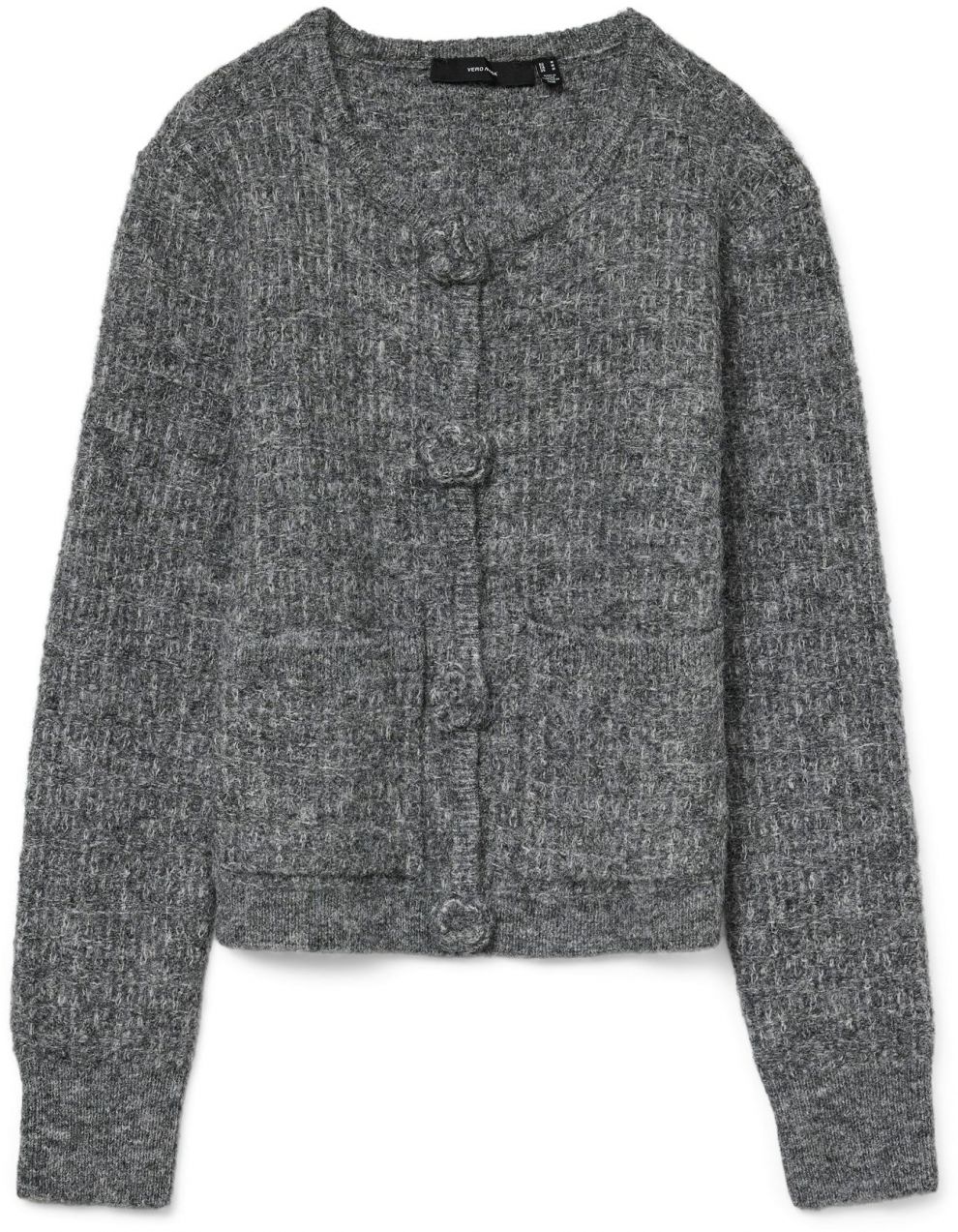VERO MODA Kardigán 'VMBLOSSOM'  sivá melírovaná