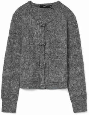 VERO MODA Kardigán 'VMBLOSSOM'  sivá melírovaná