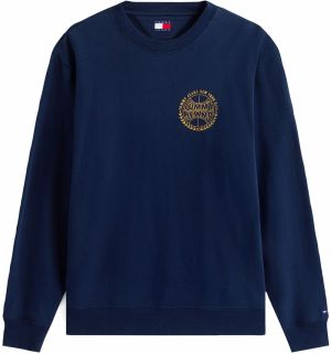 Tommy Jeans Mikina 'VARSITY'  námornícka modrá / žltá