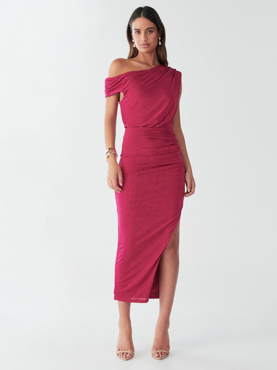 BWLDR Šaty 'VELEDA MIDI DRESS'  ružová
