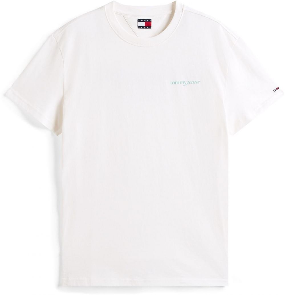 Tommy Jeans Tričko  svetlomodrá / levanduľová / čierna / biela