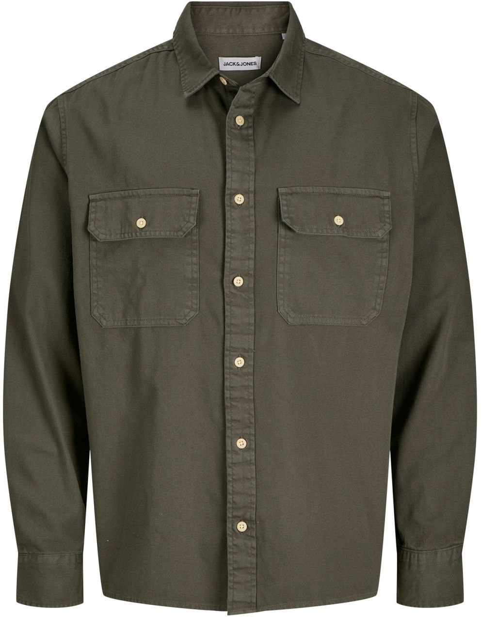 JACK & JONES Košeľa 'JJETRAVIS'  olivová
