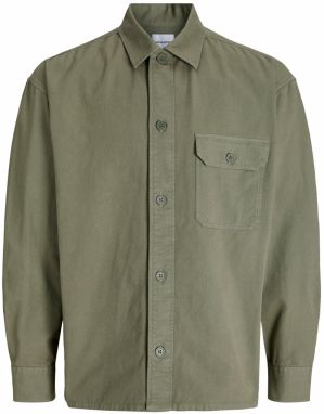 JACK & JONES Košeľa 'JJEDOVER'  olivová