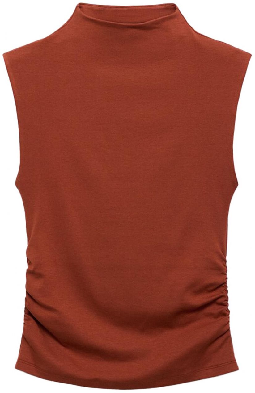 MANGO Top 'JULIA'  hrdzavo červená