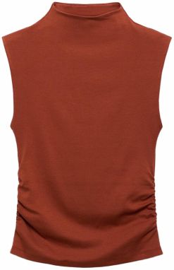 MANGO Top 'JULIA'  hrdzavo červená