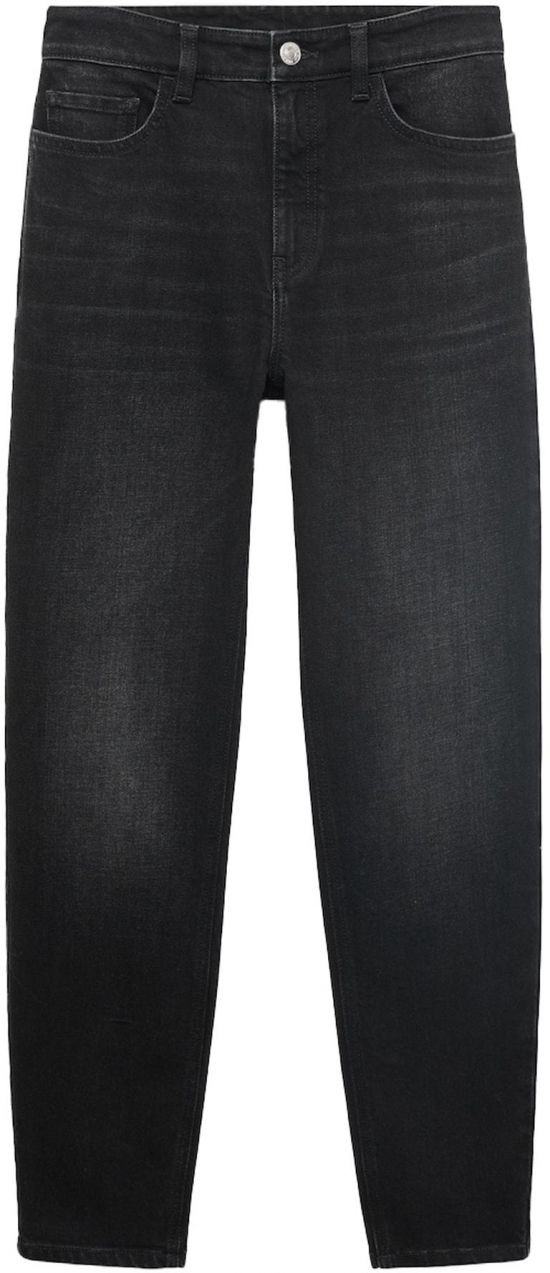 MANGO Džínsy  čierny denim