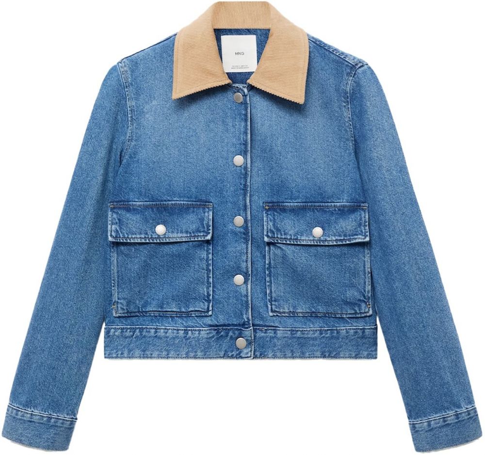 MANGO Prechodná bunda 'ADARA'  modrá denim
