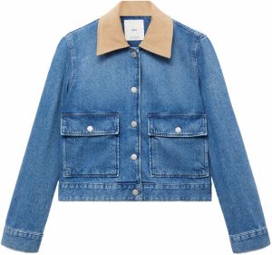 MANGO Prechodná bunda 'ADARA'  modrá denim