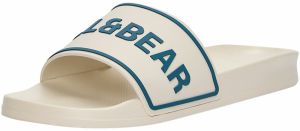 Pull&Bear Šľapky  béžová / zafírová