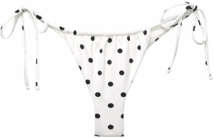 Pull&Bear Bikinové nohavičky  čierna / biela