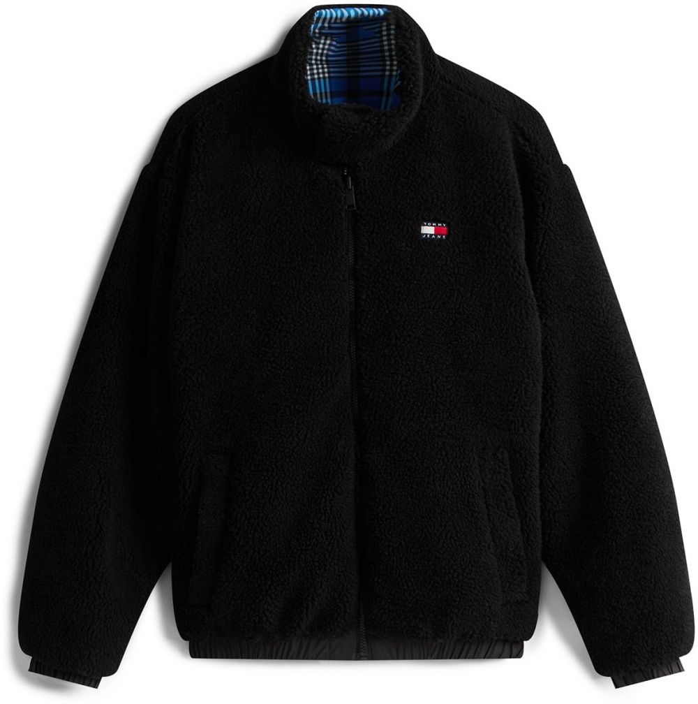 Tommy Jeans Prechodná bunda  modrá / azúrová / čierna / biela
