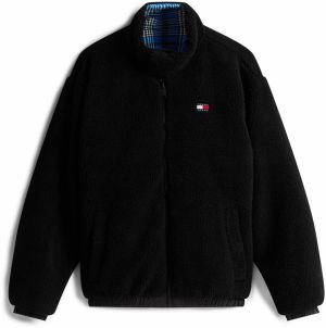 Tommy Jeans Prechodná bunda  modrá / azúrová / čierna / biela