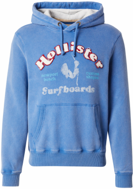 HOLLISTER Mikina  zafírová / vodová / červená / biela