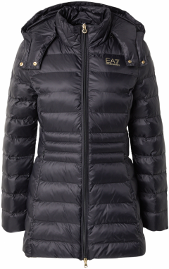 EA7 Emporio Armani Prechodná bunda  zlatá / čierna
