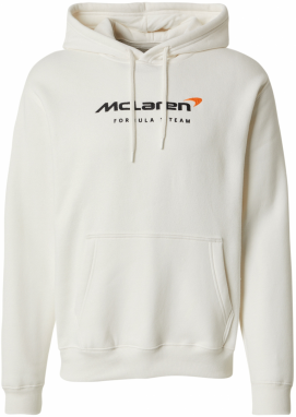 HOLLISTER Mikina 'MCLAREN'  krémová / tmavooranžová / čierna