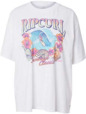 RIP CURL Funkčné tričko 'SUMMER CLASSIC HERITAGE'  nebesky modrá / svetlomodrá / pastelovo žltá / biela