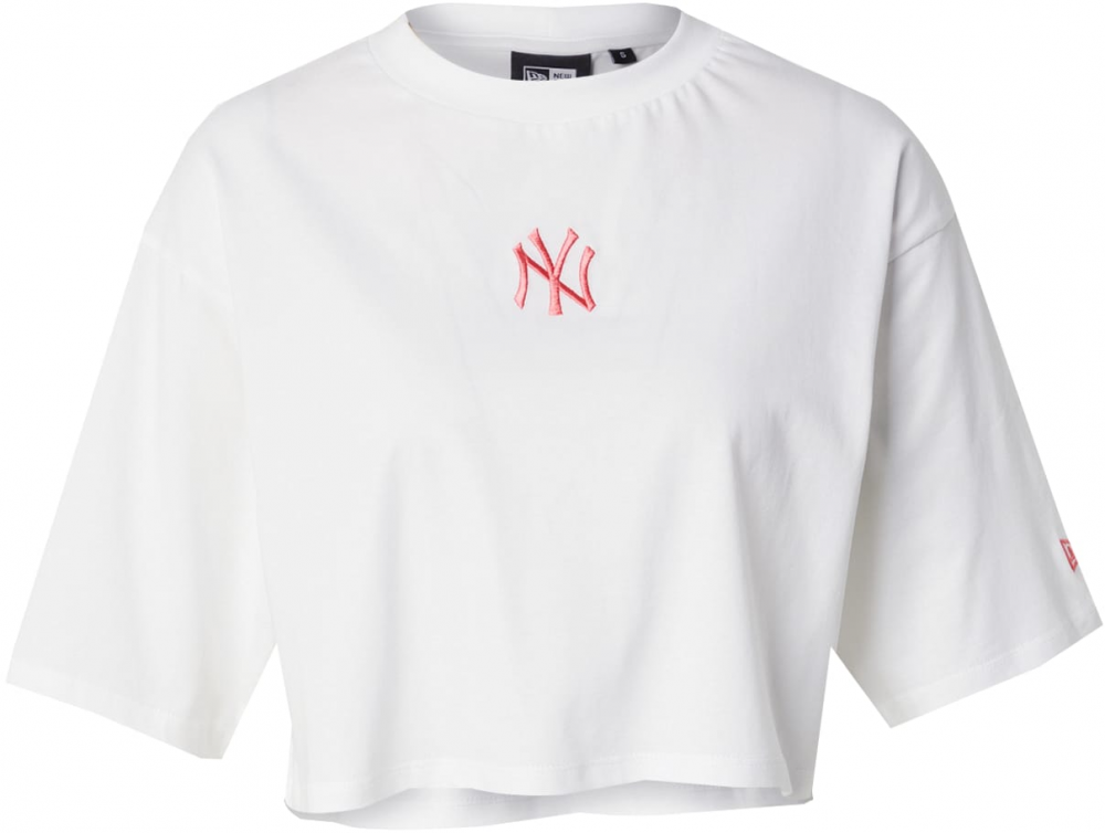 NEW ERA Tričko 'NEYYAN'  malinová / biela
