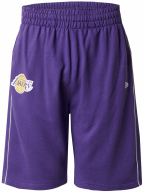 NEW ERA Nohavice 'NBA'  žltá / fialová / biela