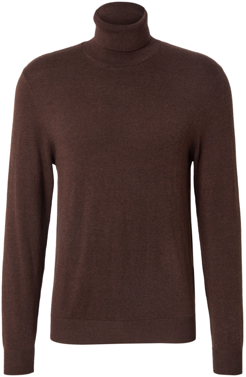 JACK & JONES Sveter 'JJEEMIL'  tmavohnedá