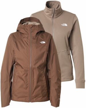 THE NORTH FACE Outdoorová bunda 'Quest'  hnedá / biela