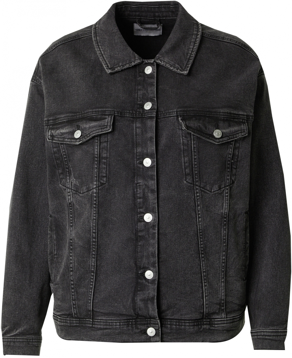 ONLY Carmakoma Prechodná bunda 'CARKONA'  čierny denim