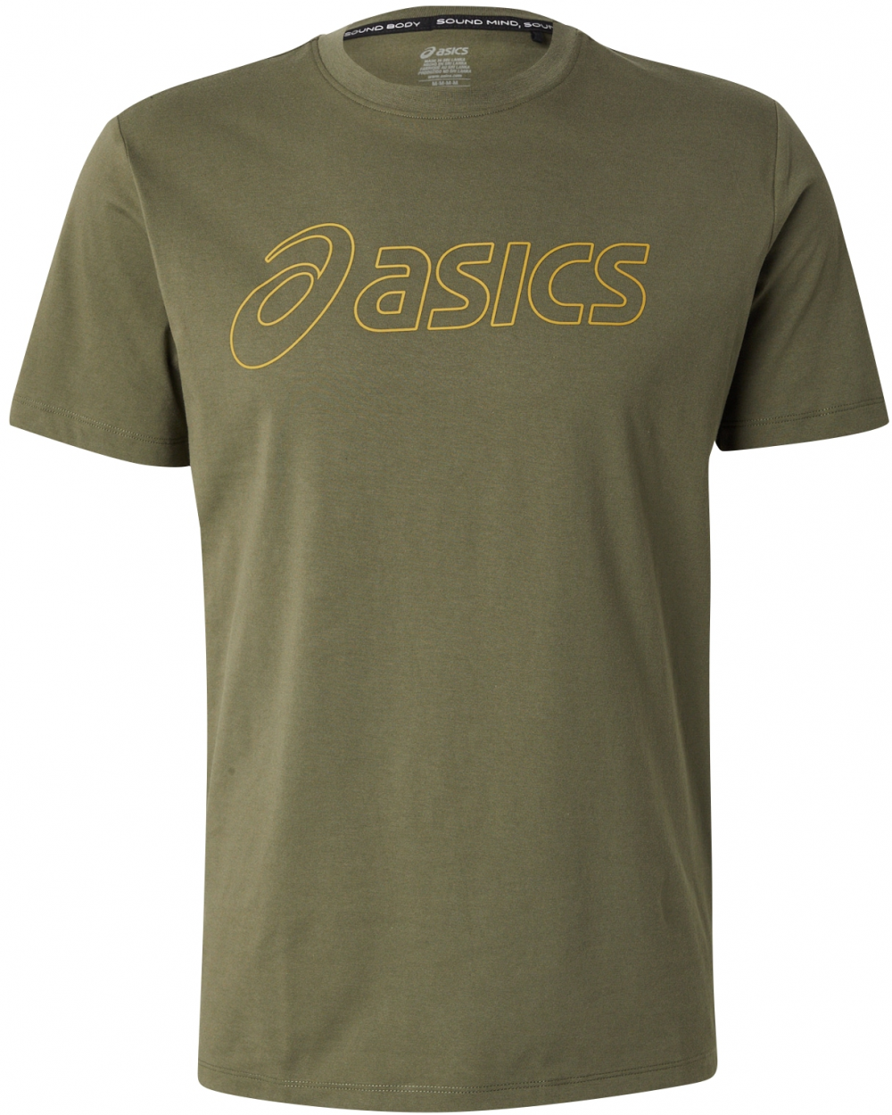 ASICS Funkčné tričko  tmavožltá / olivová