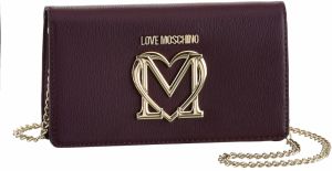 Love Moschino Listová kabelka  zlatá / tmavofialová