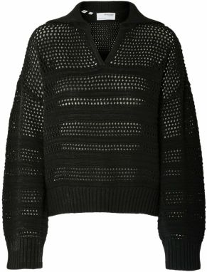 SELECTED Sveter 'Fina'  čierna