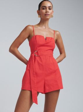 BWLDR Overal 'FI COTTON PLAYSUIT'  koralová