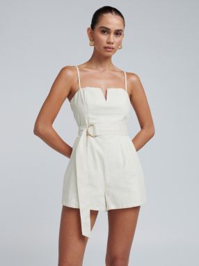 BWLDR Overal 'FI COTTON PLAYSUIT'  šedobiela
