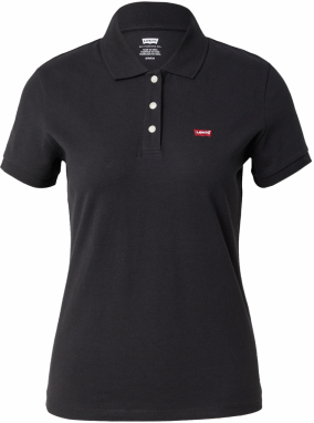 LEVI'S ® Tričko 'Slim Polo Shirt'  červená / čierna