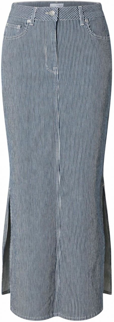 SELECTED Sukňa 'Myra'  modrá denim / biela